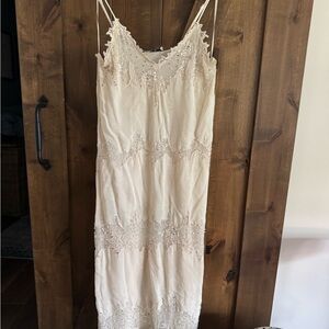 Zara Cream Midi Dress